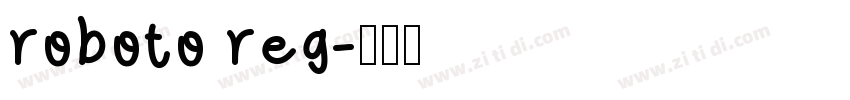 roboto reg字体转换